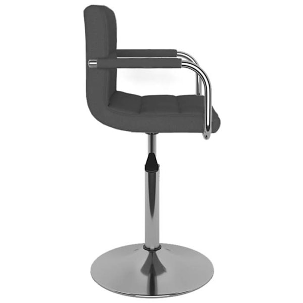 Baari stool x1 korkeatuoli käsinojilla, tummanharmaa kangassyöte ja teräs DEC029483 Grå