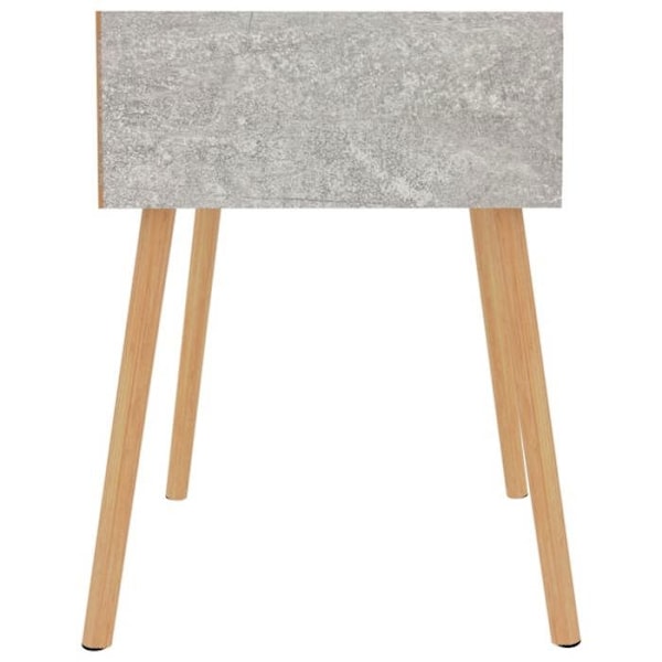 Sæt af 2 natborde med skuffe 40 x 40 x 56 cm ingeniørtræ grå DEC035398 kastanj