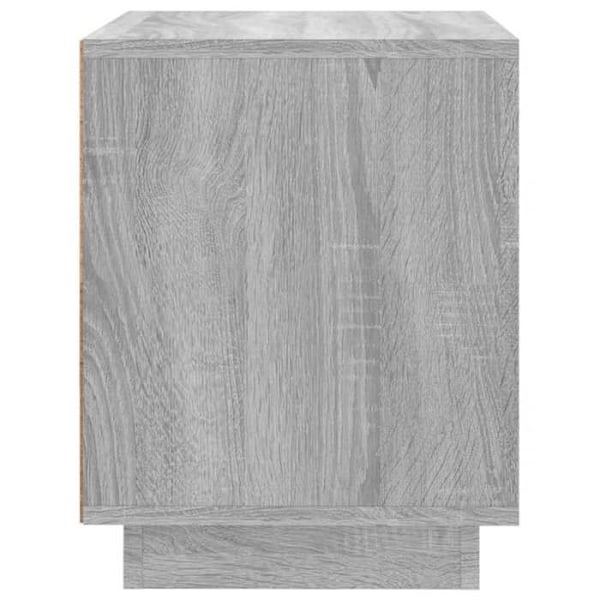 Yöpöytä suljettavalla osastolla 44 x 35 x 45 cm harmaata engineered puuta DEC034667 kastanj