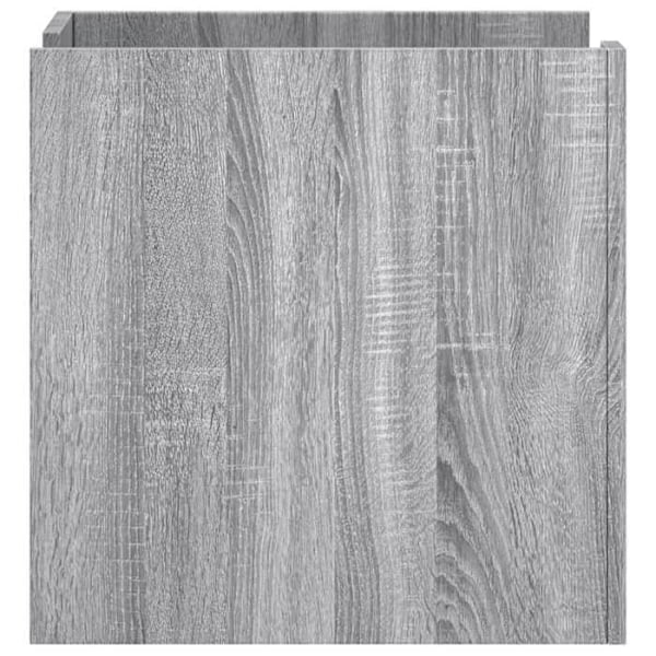 Yöpöytä kahdella laatikolla 45 x 50 x 50 cm harmaata engineering-puuta DEC034673 kastanj