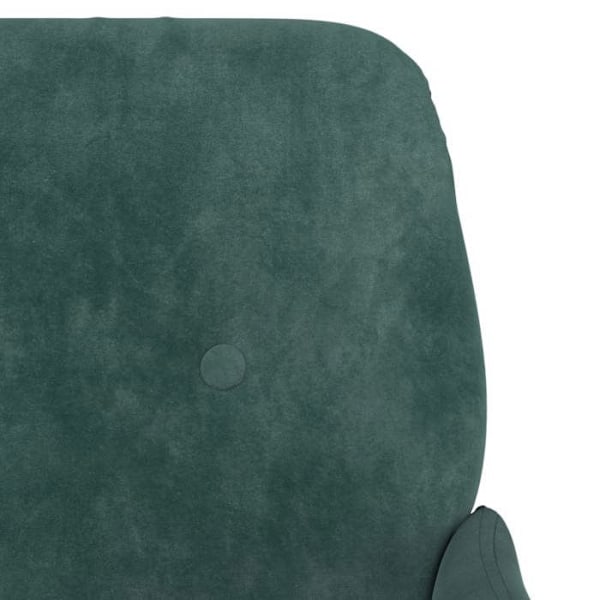 Moderni ja design-tuoli käsinojilla 62 x 79 x 79 cm vihreää samettia DEC028683 Grön