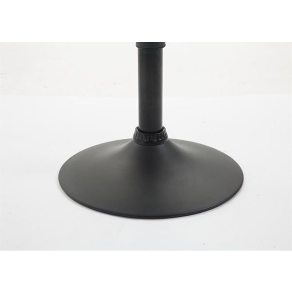 Bar Stool x1 musta kaareva metallijalkatuki vaaleanvuodinetuolla 10_0004546 Grädde