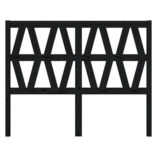 Sängynpääty - Mänty - 126x4x100 cm - Musta - Nykytyyli - Moderni muotoilu Svart