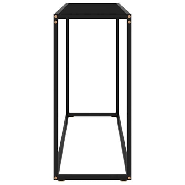 Elegant design entrebord, konsolbord 100 x 35 x 75 cm, hærdet glas og stål DEC032081 Flerfärgad