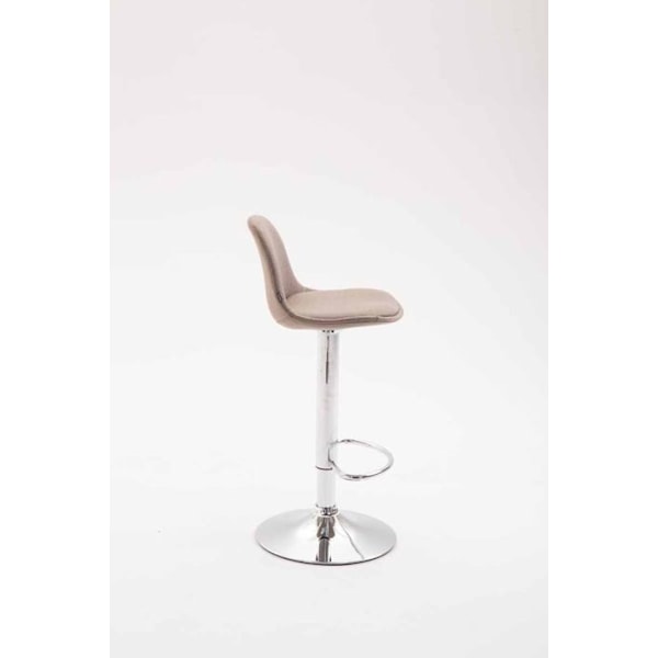 Barstol med fodstøtte, moderne design, taupe stof 10_0000151 Mol