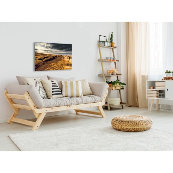 Målarset för egen målning med numrerad tavla motiv Vild strand 60 x 40