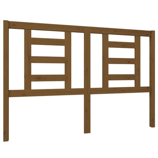 Hovedgærde - Massivt træ - Lys brun - 146x100 cm - Moderne design - Soveværelse Ljusbrun