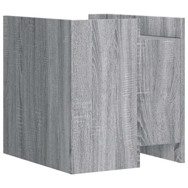 Yöpöytä kahdella laatikolla 45 x 50 x 50 cm harmaata engineering-puuta DEC034673 kastanj