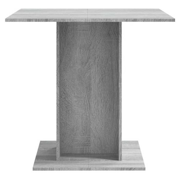 Matbord kök design modern 80 x 80 x 75 cm ingenjörsträ grå DEC036680 kastanj