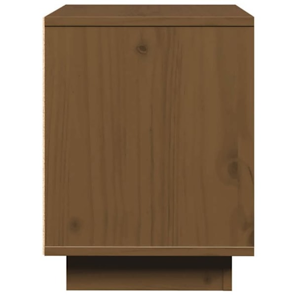 2 kpl yöpöytiä ovikomponentilla 40 x 30 x 40 cm mäntypuusta, hunajavärinen DEC035916 kastanj