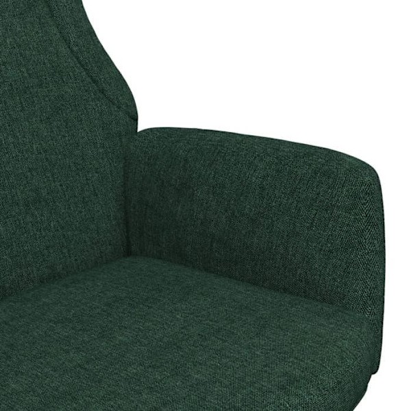 Loungestol modern design i mørkegrønt stof DEC026780 Grön