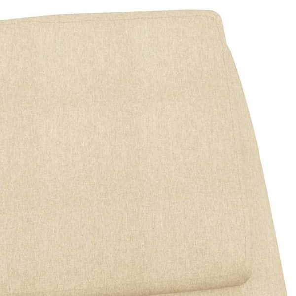 Modern design lounge chair in cream fabric DEC026657 Grädde