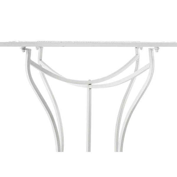 Trädgårdsbord terrass balkong design rustik i vit smide 10_0003041 Vit