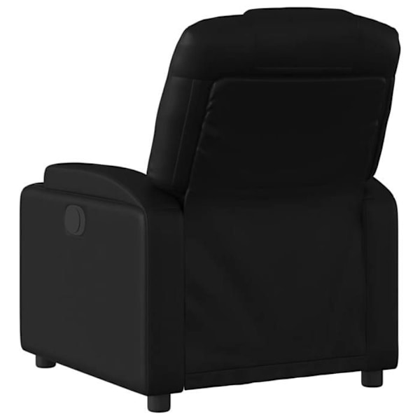 Soffa med elektrisk lutningsfunktion, mycket bekväm i svart PVC DEC028471 Svart