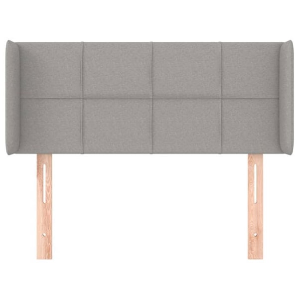 Sengegavl - Klassisk - Lys grå - 103x16x78/88 cm - Højdejusterbar - Holdbar Ljusgrått