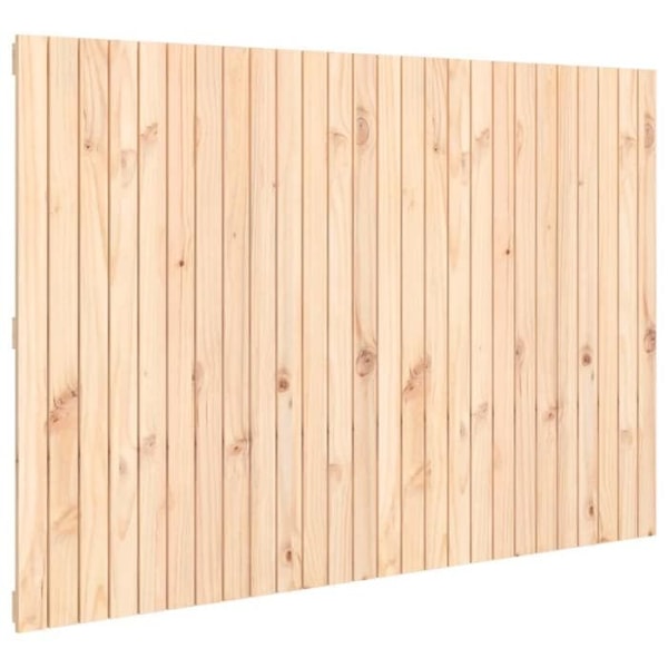 Hovedgærde til seng, soveværelse vægmonteret møbel, palle stil 166 x 3 x 110 massiv fyr.