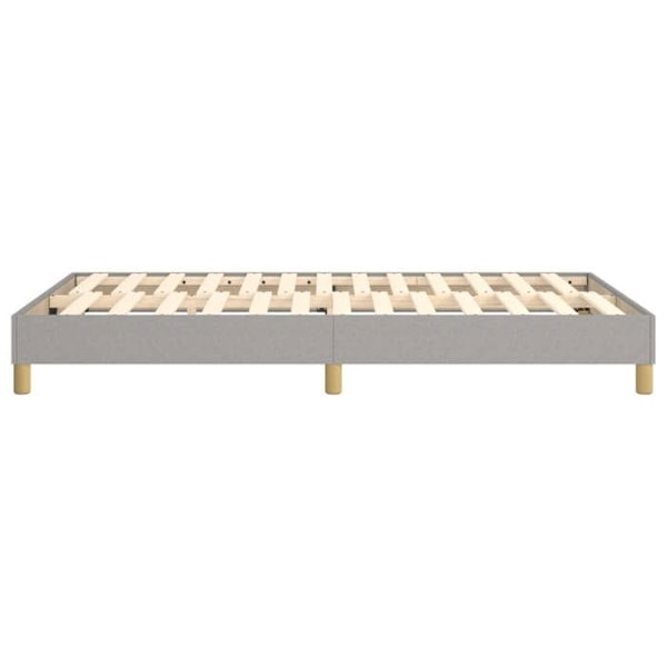 Sammenlægning af lamelramme på ben, sengestel 120x200 cm, lysegrå stof TDL0207206 Ljusgrått