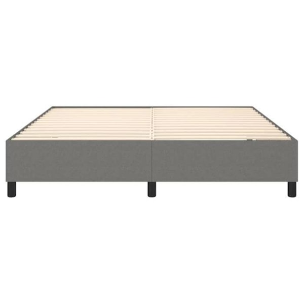 Sängynpohja puuvillakankaalla jalat sängyn runko 180x200 cm tummanharmaa TDL0207120 Mörkgrå