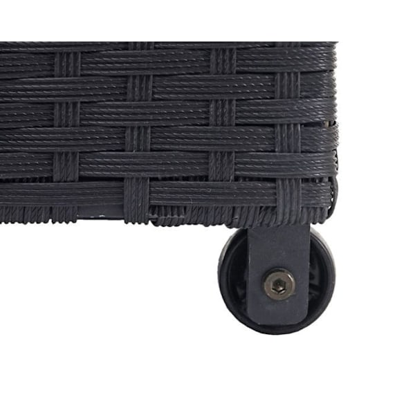 Opbevaringskiste til have i sort polyrotin 63x135x52cm 320l 04_0002575 Svart