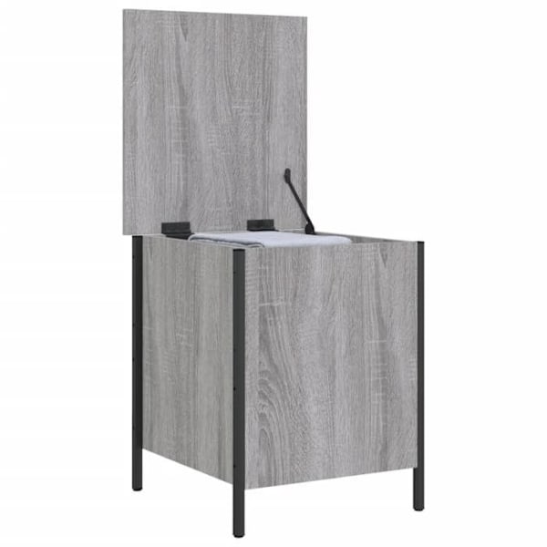 Bænk opbevaring til sko, bøger, legetøj, puder 40 x 42,5 x 50 cm ingeniørtræ farve sonoma grå DEC024798 kastanj