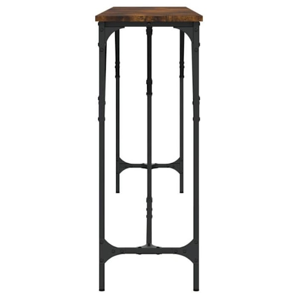 Bordplade til entre praktisk konsol 200 x 29 x 75 cm i brun ingeniørtræ og metal DEC031798 kastanj
