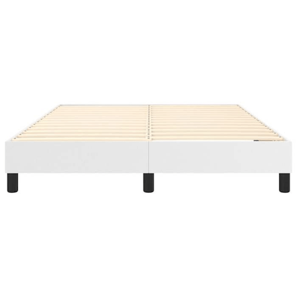 Sängram - TDL - 140x200 cm - Syntetläder vit - 2 platser - Lätt att montera Vit
