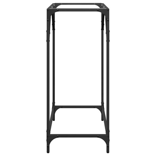 Moderni sisäänkäynnin konsolipöytä, apupöytä 60 x 35 x 81cm, läpinäkyvä lasi ja teräs DEC031351 Transparent