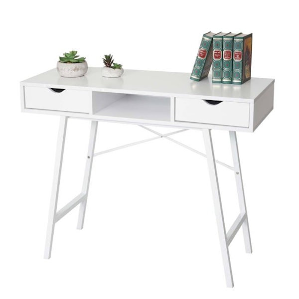 Konsolbord skrivbord bordsförlängning FSC 100 certifierad 100 x 40 vit