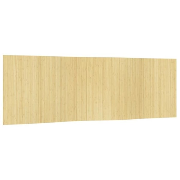 Paravent separátor för rum vägg 165 x 600 cm bambu beige DEC031159 Beige