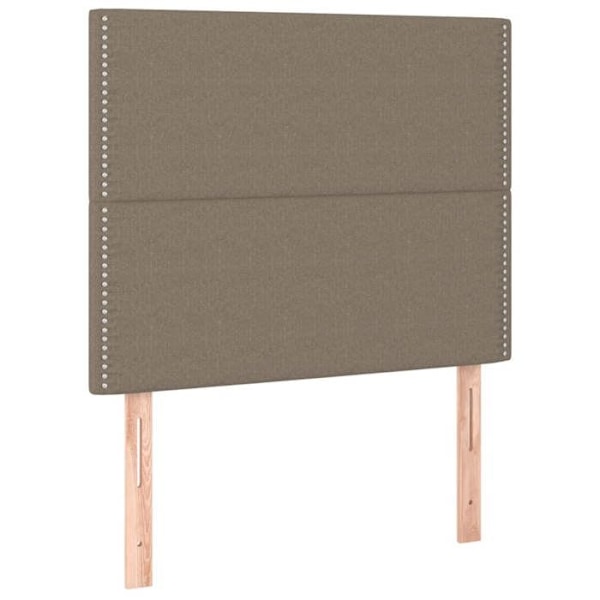 Hovedgærde til soveværelse, sengemøbel i 2 dele 90 x 5 x 78/88 cm, taupe stof TDL0206179 Mol