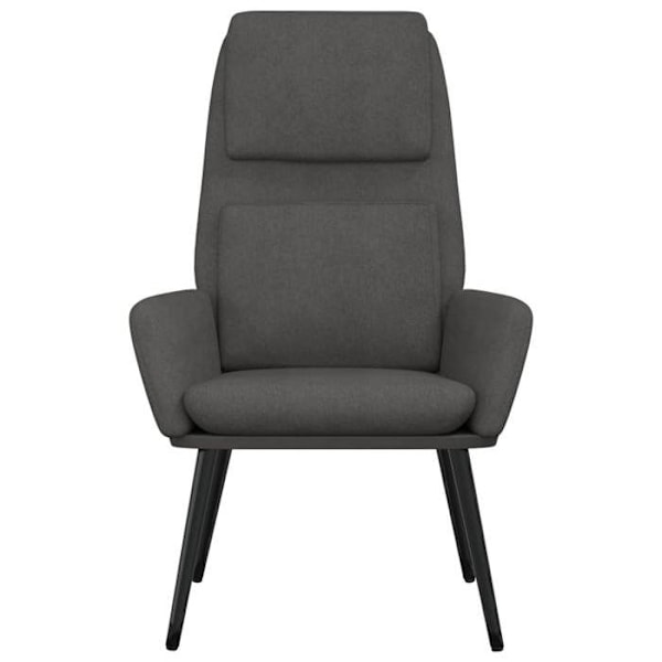 Moderne loungestol sofa design i mørkegrå stof DEC026685 Grå