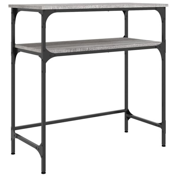 Sisäänkäynnin konsolipöytä 75 x 35,5 x 75 cm harmaata puuta ja metallia DEC032247 kastanj