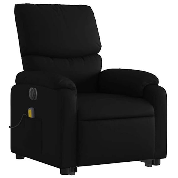 Massagefåtölj med lutningsfunktion och elektrisk lyftfunktion i svart PVC DEC027805 Svart