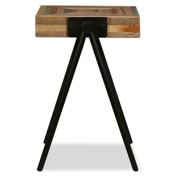 Sidebord til plante i genanvendt massiv teak i multifarvet DEC032543 Flerfärgad