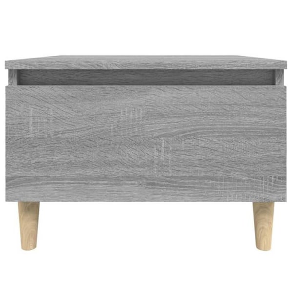 Sæt med 2 sideborde med skuffe 50 x 46 x 35 cm i grå ingeniørtræ DEC032649 kastanj