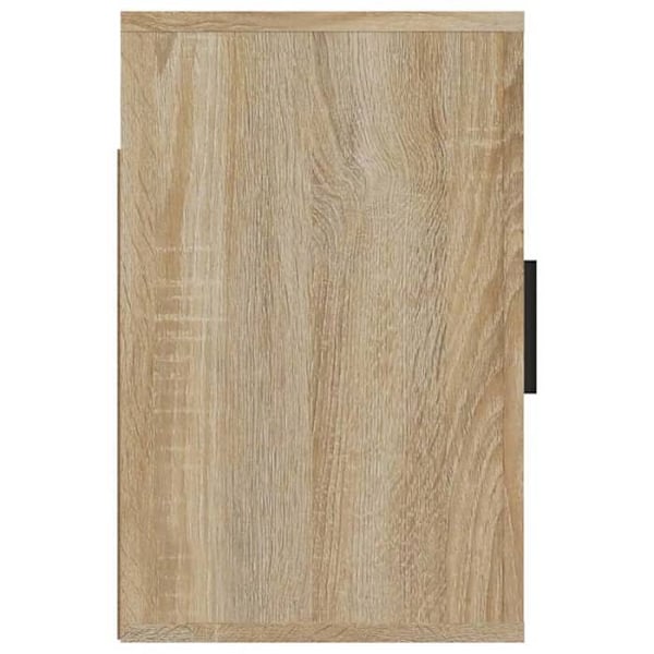 Væghængt natbord med skab og dør 50 x 30 x 47 cm i ingeniørtræ, farve egen DEC034289 kastanj