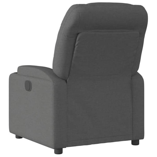 Fauteuil relax TV med komfortabel polstring og manuel hældningsfunktion i mørkegråt stof DEC027941 Grå