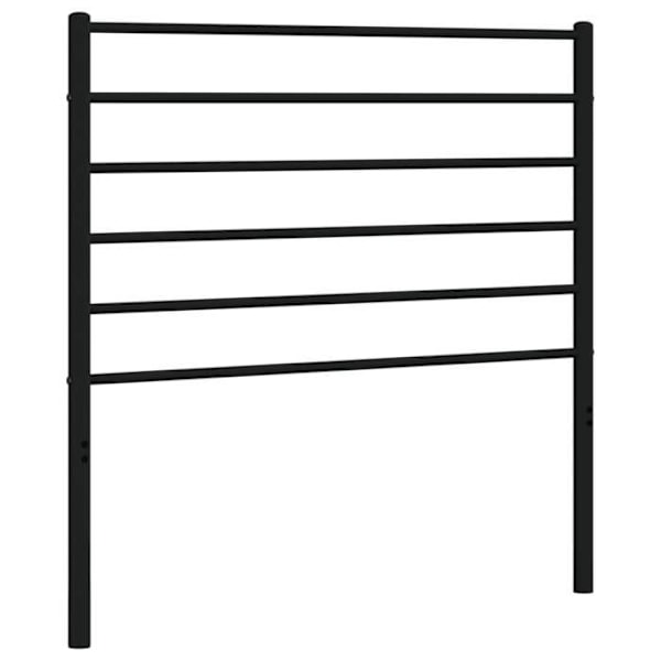 Hovedgavl til seng til soveværelse møbel 80 cm metal sort TDL0202408
