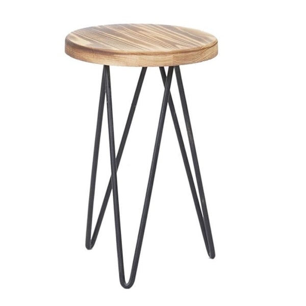 Set med 2 taburetter bord för växter / hyllstöd planteringskruka industriell design