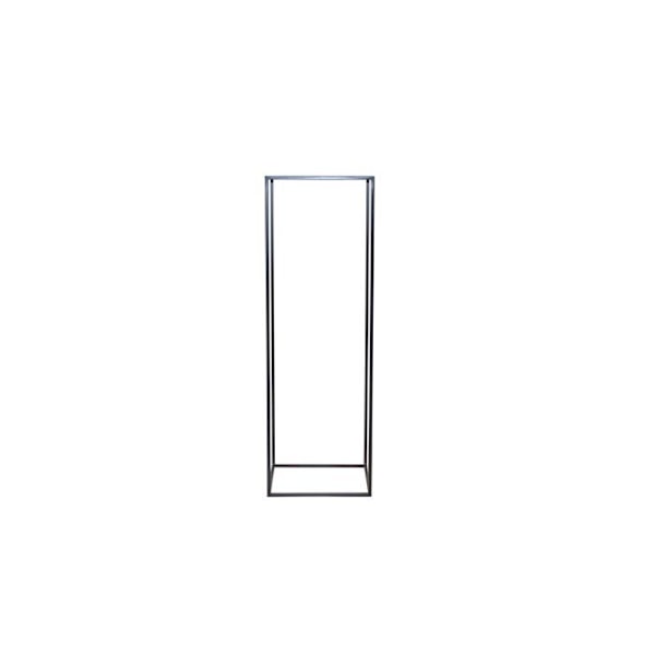Moderne Planteholder Sort 34 x 34 x 103 cm Elegant Design i Jern Højde 103 cm DEC050066 Svart