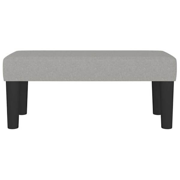 Bænk til fodenden af sengen design klassisk 70 x 30 x 30 cm i gråt stof DEC024672 Grå