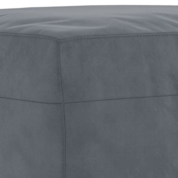 Repose fødder taburet 60 x 50 x 41 cm i gråt velour DEC030307 Grå