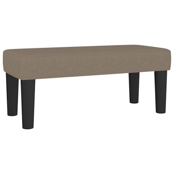 "70 x 30 x 30 cm taupe kangas sängynpäätypenkki DEC024686" Mol