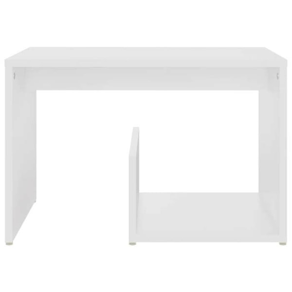 Side table end of sofa plant support 59 x 36 x 38 cm engineered wood white DEC032363 Vit