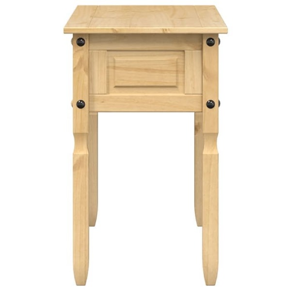 Klassisk bordsconsole med två lådor 115 x 46 x 73 cm i massivt furu DEC031970 kastanj