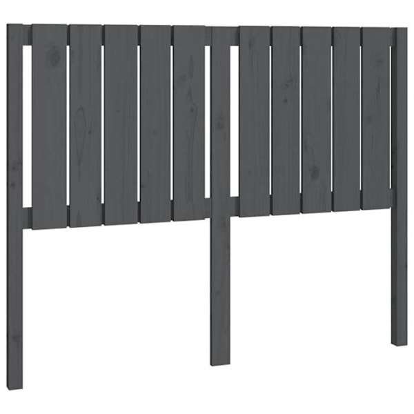 Hovedgavl - Fyrretræ - Grå - 125,5 x 4 x 100 cm - Klassisk stil - Tidløs Grå
