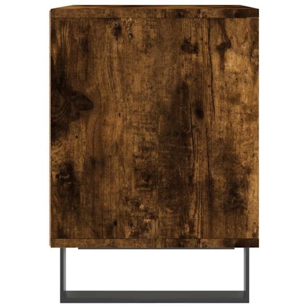 2 kpl yöpöytiä avoimella lokerolla 40 x 35 x 50 cm ruskea puu ja metalli DEC035099 kastanj