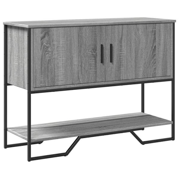 Toiminnallinen ja tyylikäs sisäänkäyntipöytä, jossa on säilytystilaa, 100 x 35 x 74,5 cm, harmaa tekopuu DEC032201 kastanj