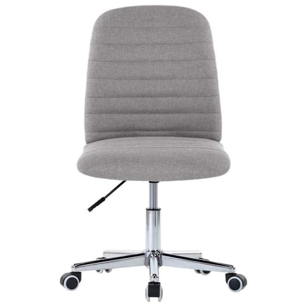 Set med 6 matsalsstolar kök modern design ljusgrått tyg