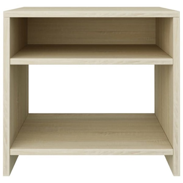 Natteskab med åbent opbevaringsrum 40 x 30 x 40 cm ingeniørtræ farve eg DEC033820 kastanj